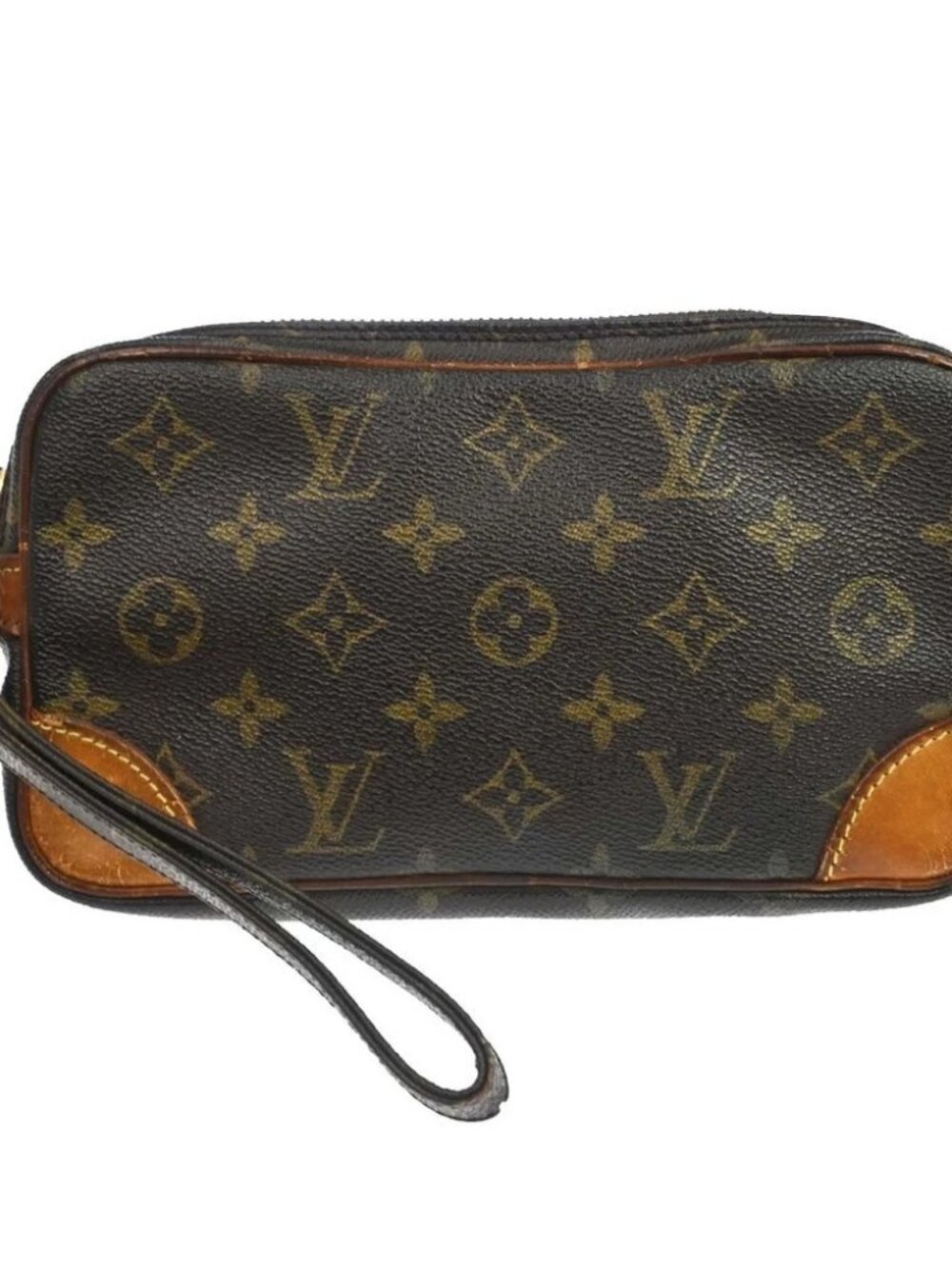 LOUIS VUITTON MARLY DRAGONNE PM CLUCTH BAG PURSE